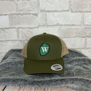 NWOT Olive Green Snapback W Hat